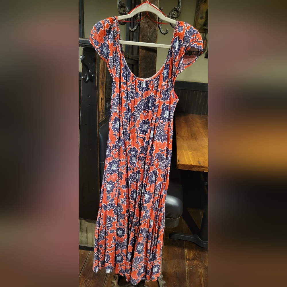 Knox Rose Red Flutter Short Sleeve A-Line Dress L